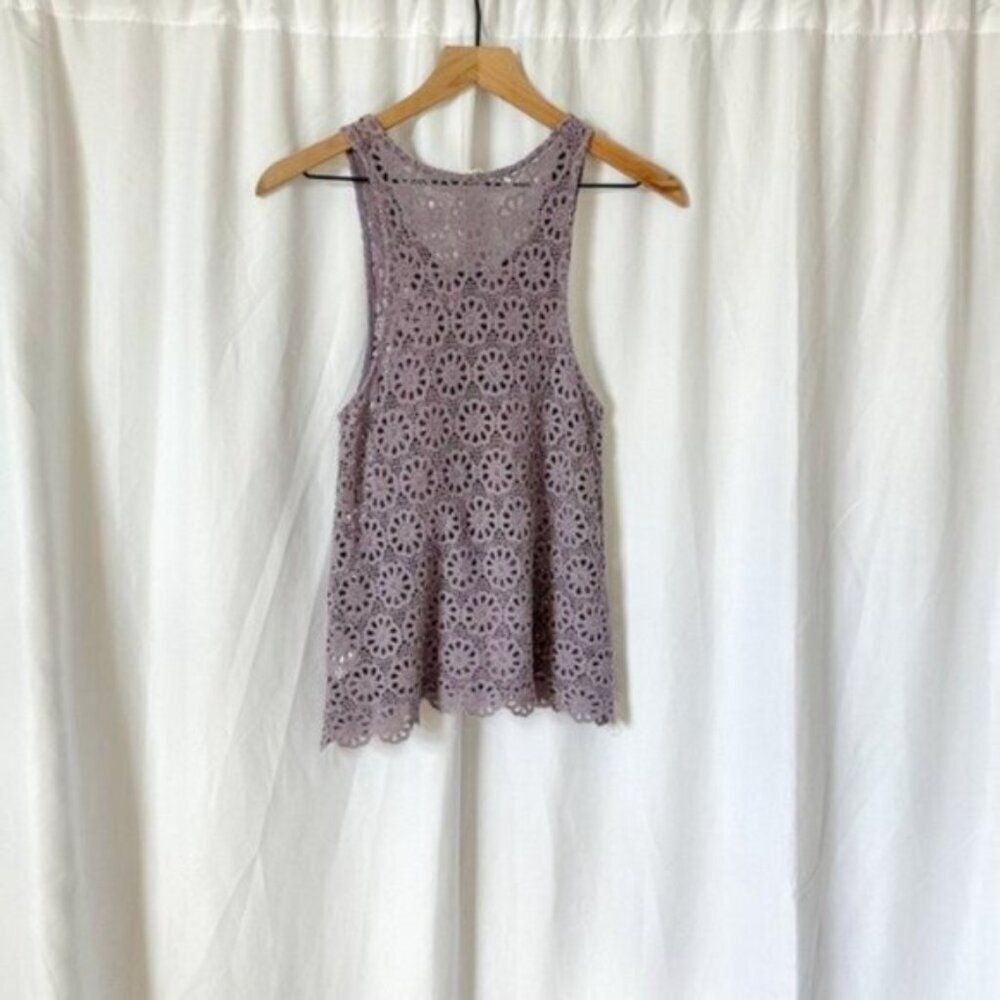 Urban Outfitters Pins and Needles Floral Knit Tank Top XS